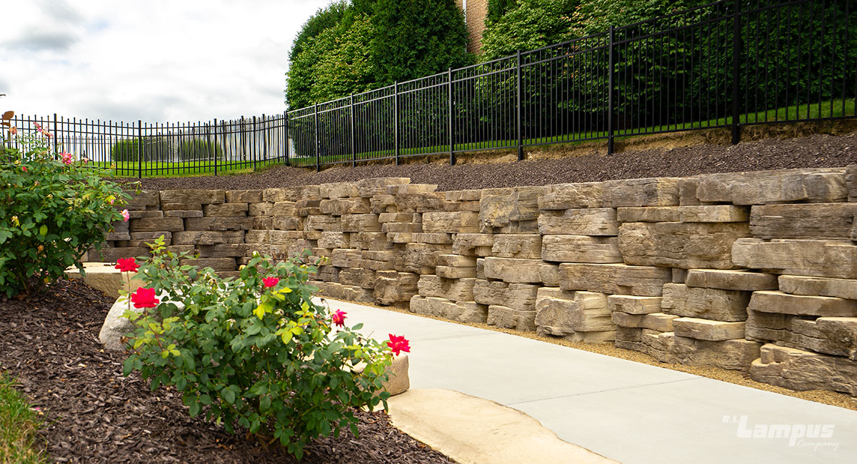 Stone Wall - Outcropping Natrual Stone - Installation